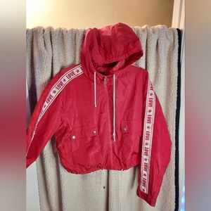 New Look, Red, Love, Fashion Windbreaker.